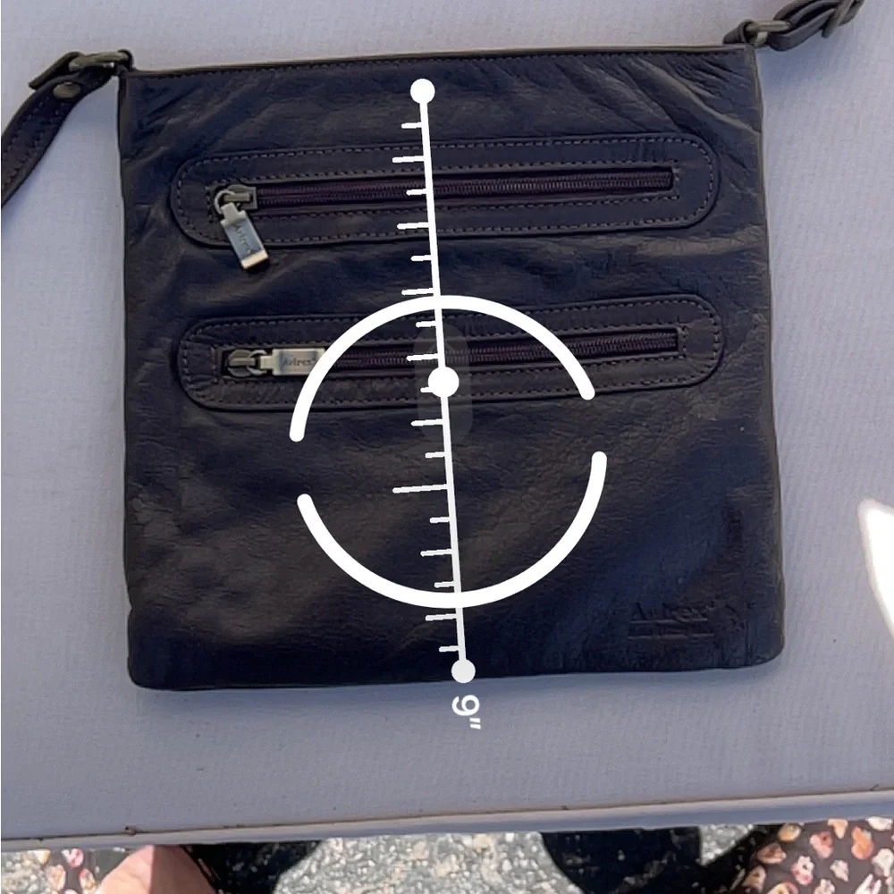 Avirex Brown Leather Crossbody Bag